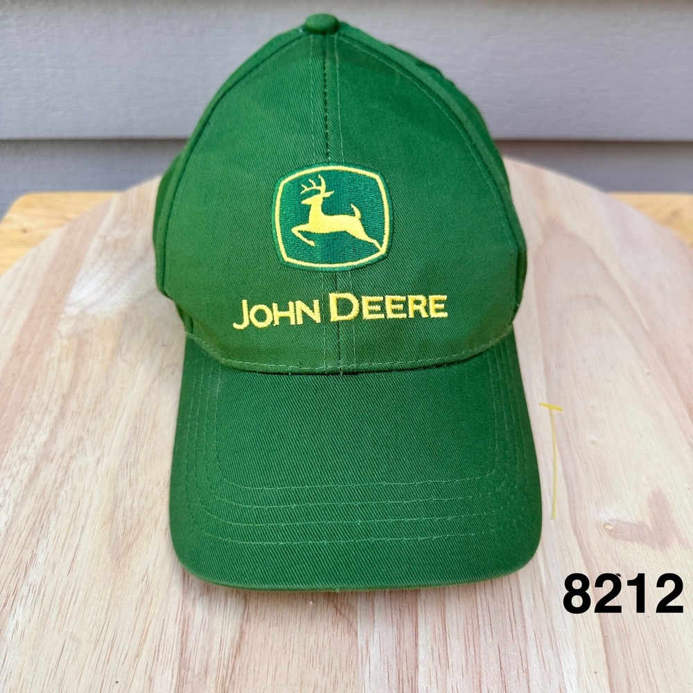 John Deere Green Cotton Snapback Baseball Cap Embroidered Logo Hat RN114640